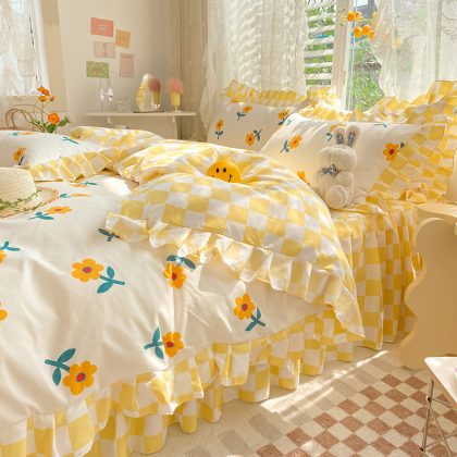 Ruffle Lovely Duvet Cover Set, Single Size