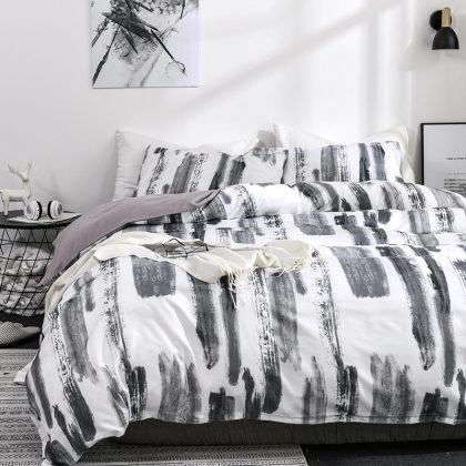 Print Soft Comfortable Duvet Cover Set, Queen Size